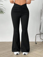 V-Waist Stretch Trousers - view 3