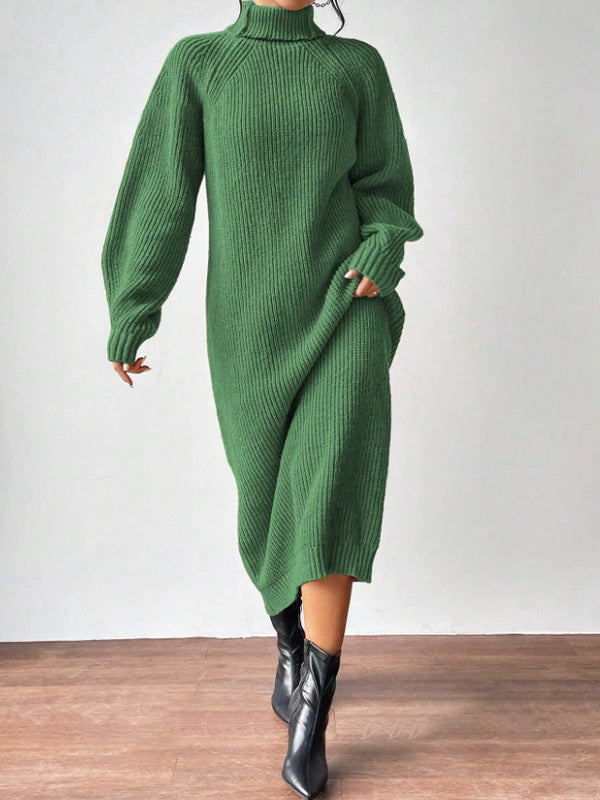 High-Neck Knit Maxi Dress — product image 7