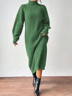 High-Neck Knit Maxi Dress — product image 7