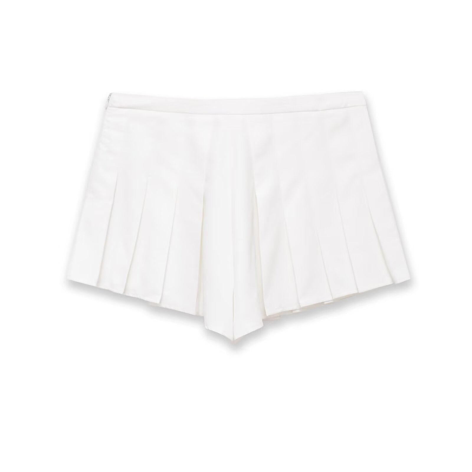 High-Waist Pleated Casual Shorts