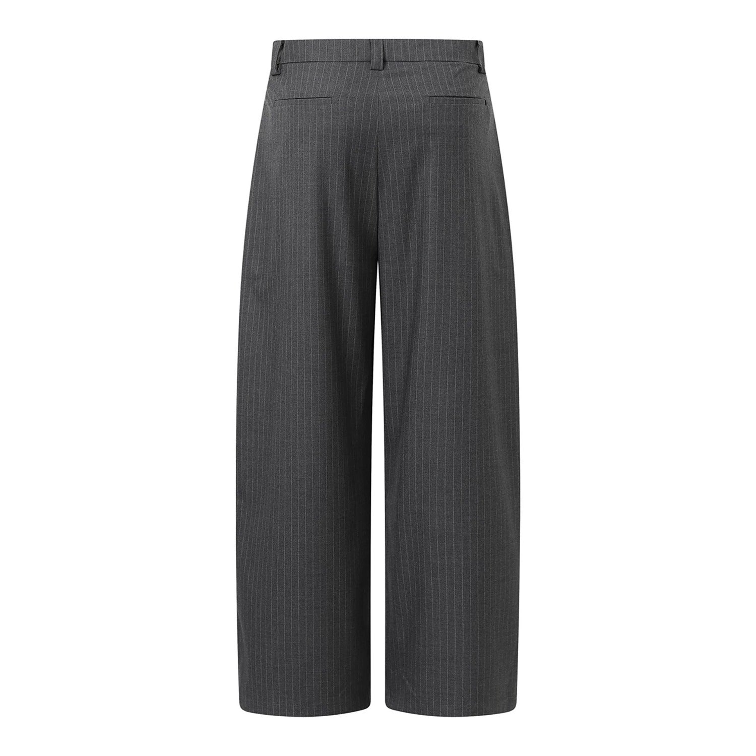 Pantalones de traje drapeados a rayas verticales