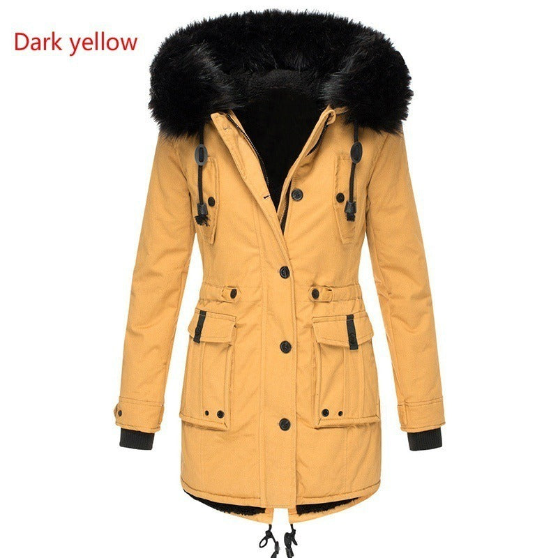 Faux-Fur Trim Parka Jacket