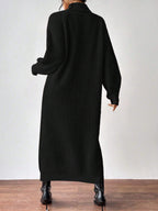 High-Neck Knit Maxi Dress — product image 17