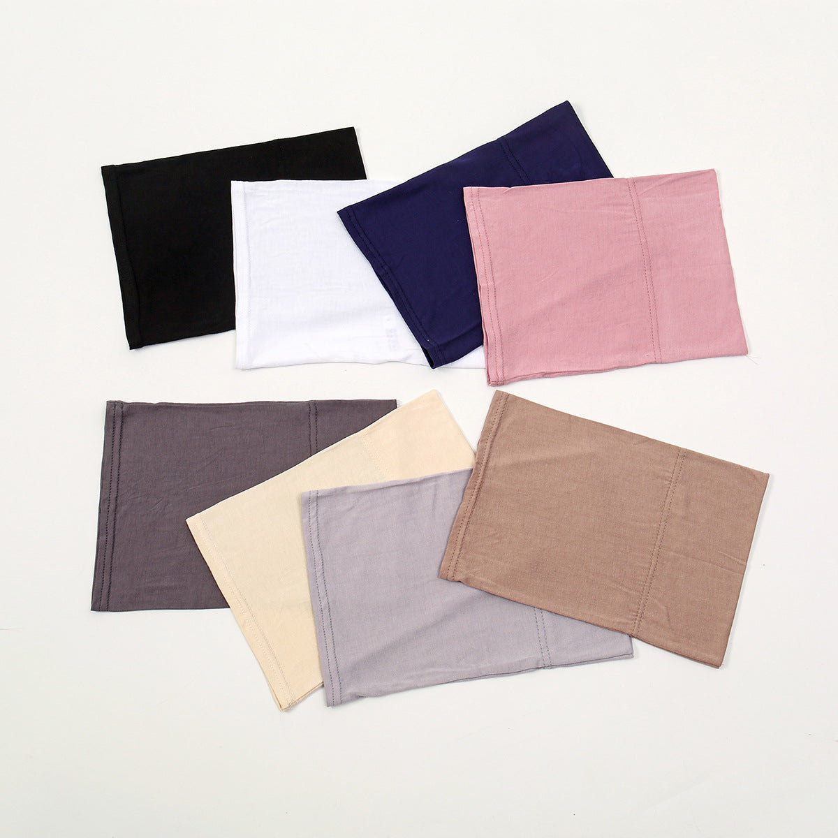 Casquette unie en soie et coton avec doublure, chapeau simple à large bord pour femme