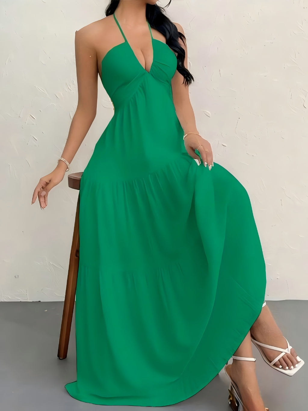 Strapless Tie-Back Beach Dress