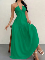 Strapless Tie-Back Beach Dress