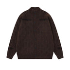 Printed Open-Front Cardigan Jacket