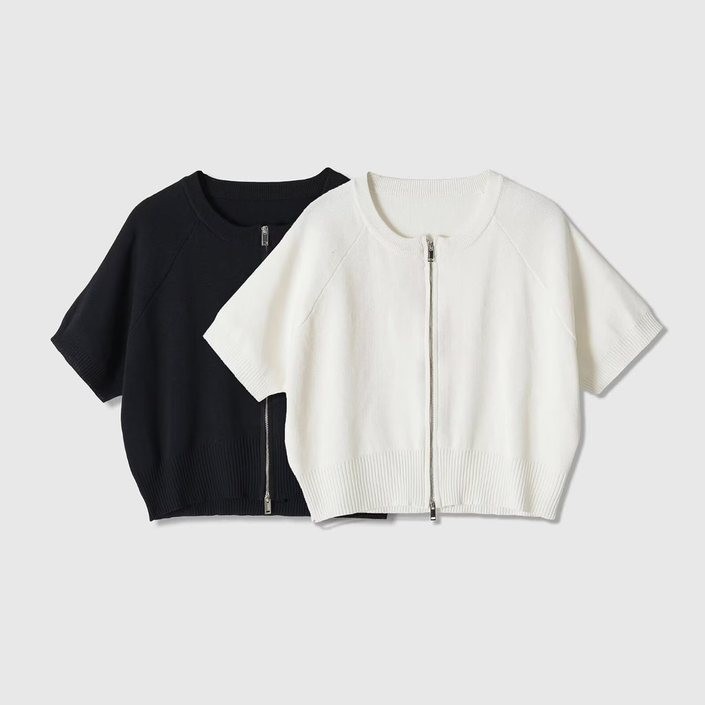 Casual Crew-Neck Knit Top