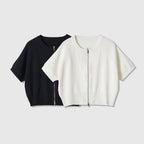 Casual Crew-Neck Knit Top