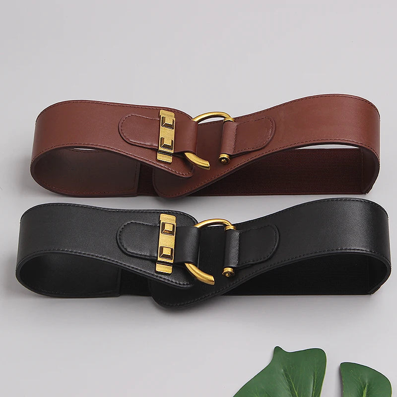 Wide Gold-Buckle Waist Belt product image 30