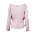 Haut semi-transparent à manches chauve-souris, ample, amincissant, avec taille cintrée, chemise de protection solaire pour tenues de trajet.