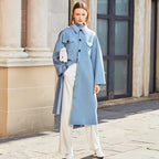 Wide-Sleeve Double-Faced Wool Overcoat - view 3