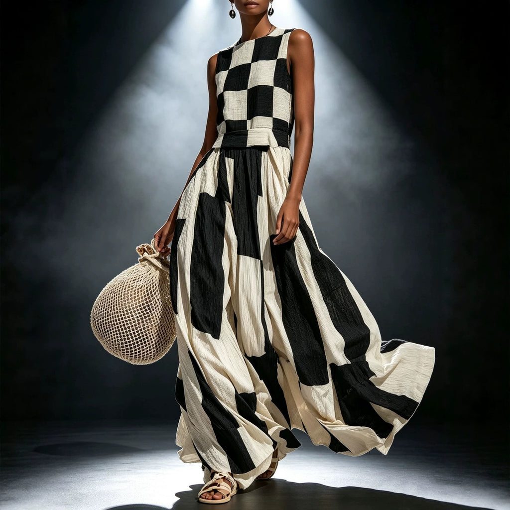 Relaxed Sleeveless Maxi Dress