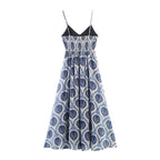Vestido de chifón suelto de estilo francés con tirantes
