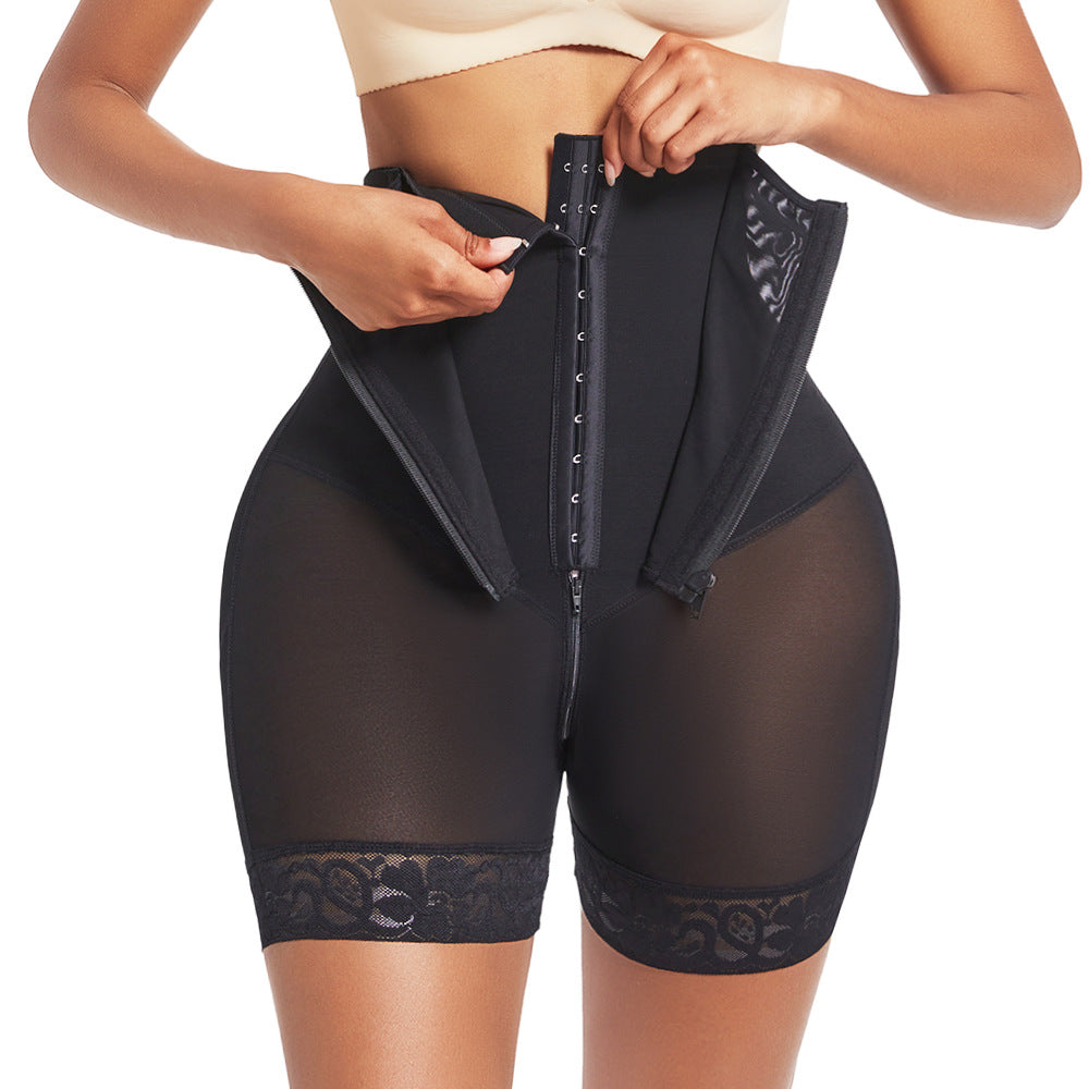 High-Waist Lace Tummy-Control Shaping Brief