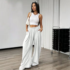 Pantalones anchos de pernera ancha