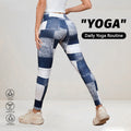 Plaid Peach-Print Active Leggings