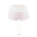Foldover-Waist Low-Rise Shorts