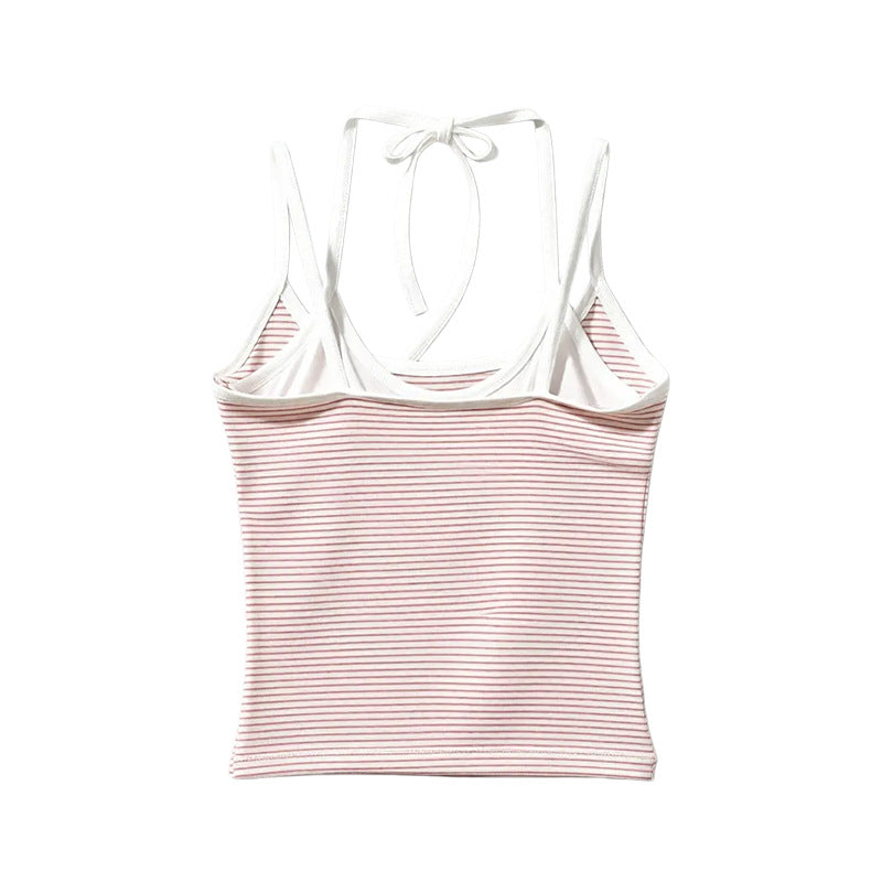 Padded Crochet Halter Top
