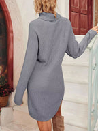 Cutout High-Neck Knit Dress — product image 11