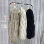 Striped Raccoon-Fur Short Coat product image 1