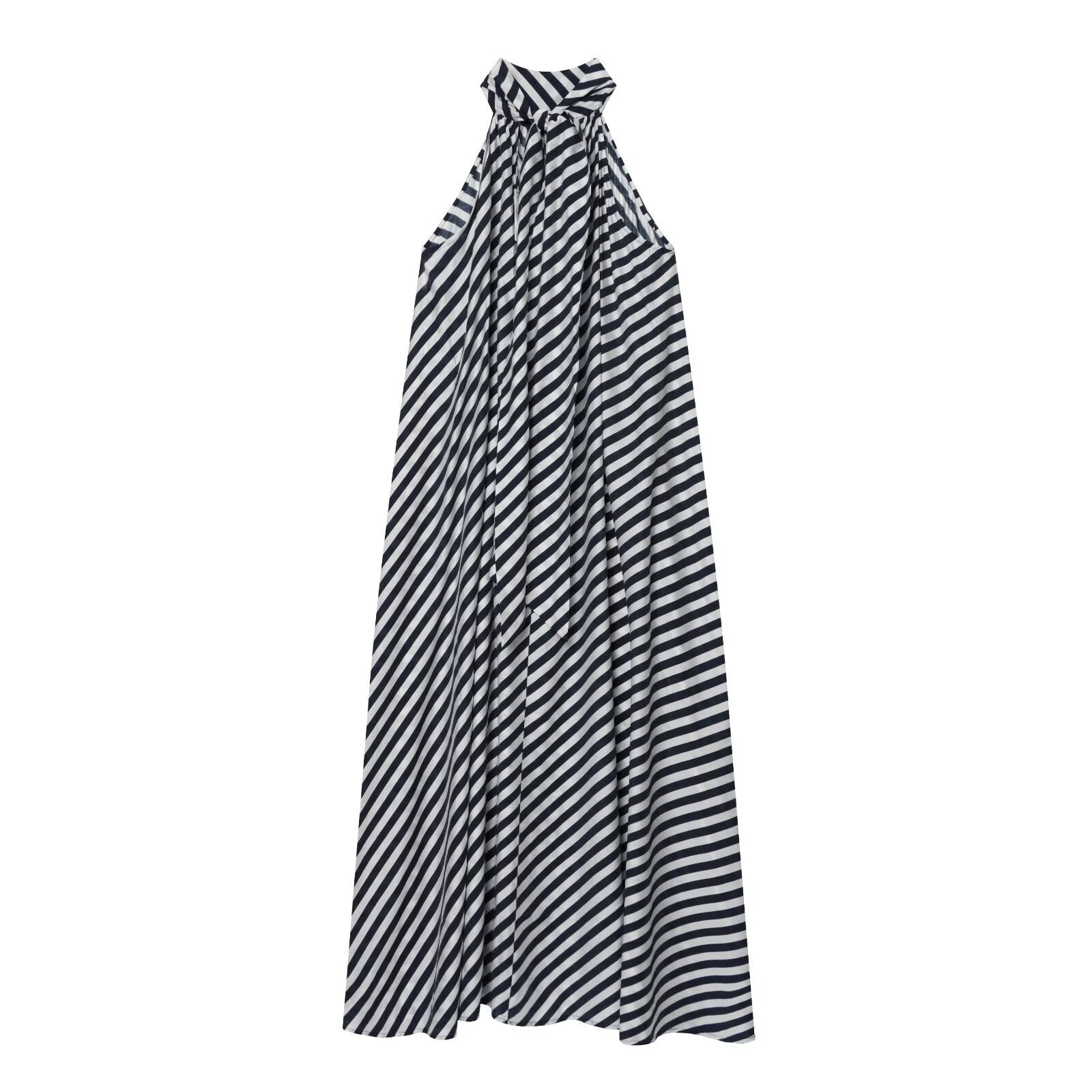 Vestido de corte en A con diseño de cordones