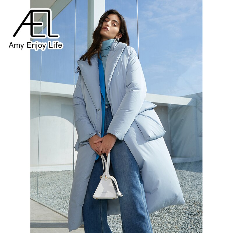 Longline Lapel Down Jacket - view 5