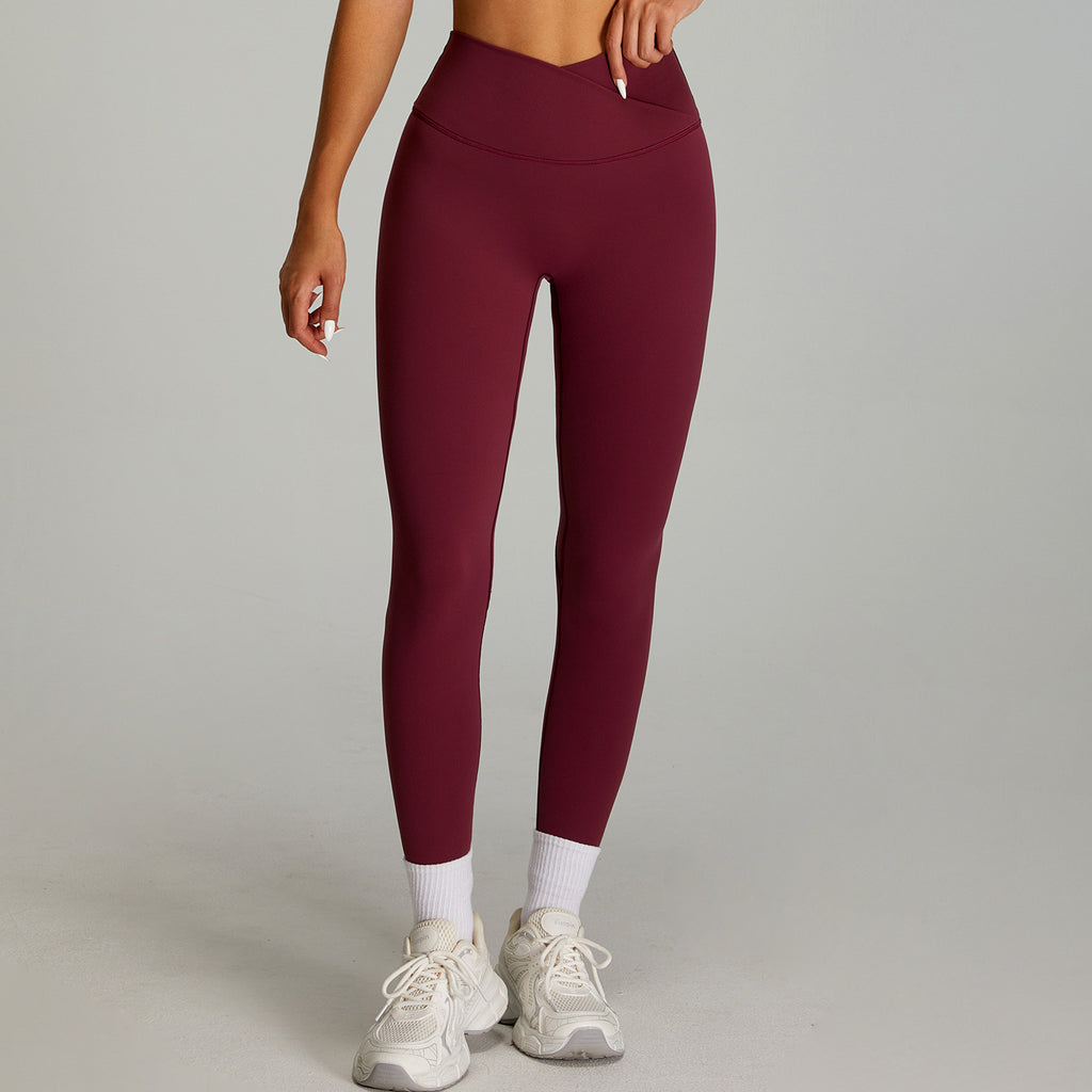 Pantalones deportivos ajustados de talle alto