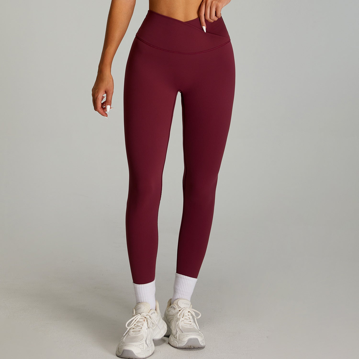 Pantalones deportivos ajustados de talle alto
