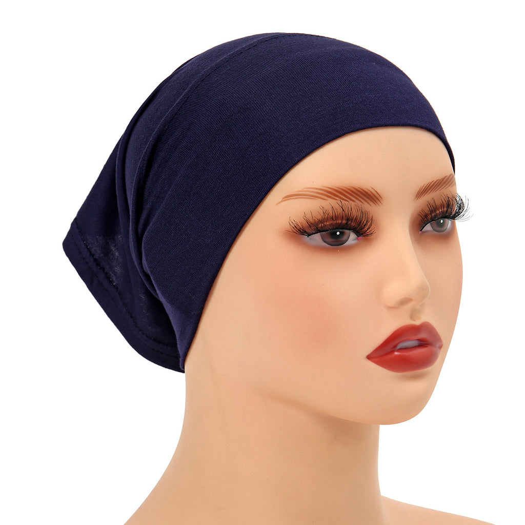 Casquette unie en soie et coton avec doublure, chapeau simple à large bord pour femme