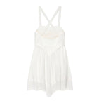 Mini-robe en mousseline brodée pour femme à l'esprit audacieux