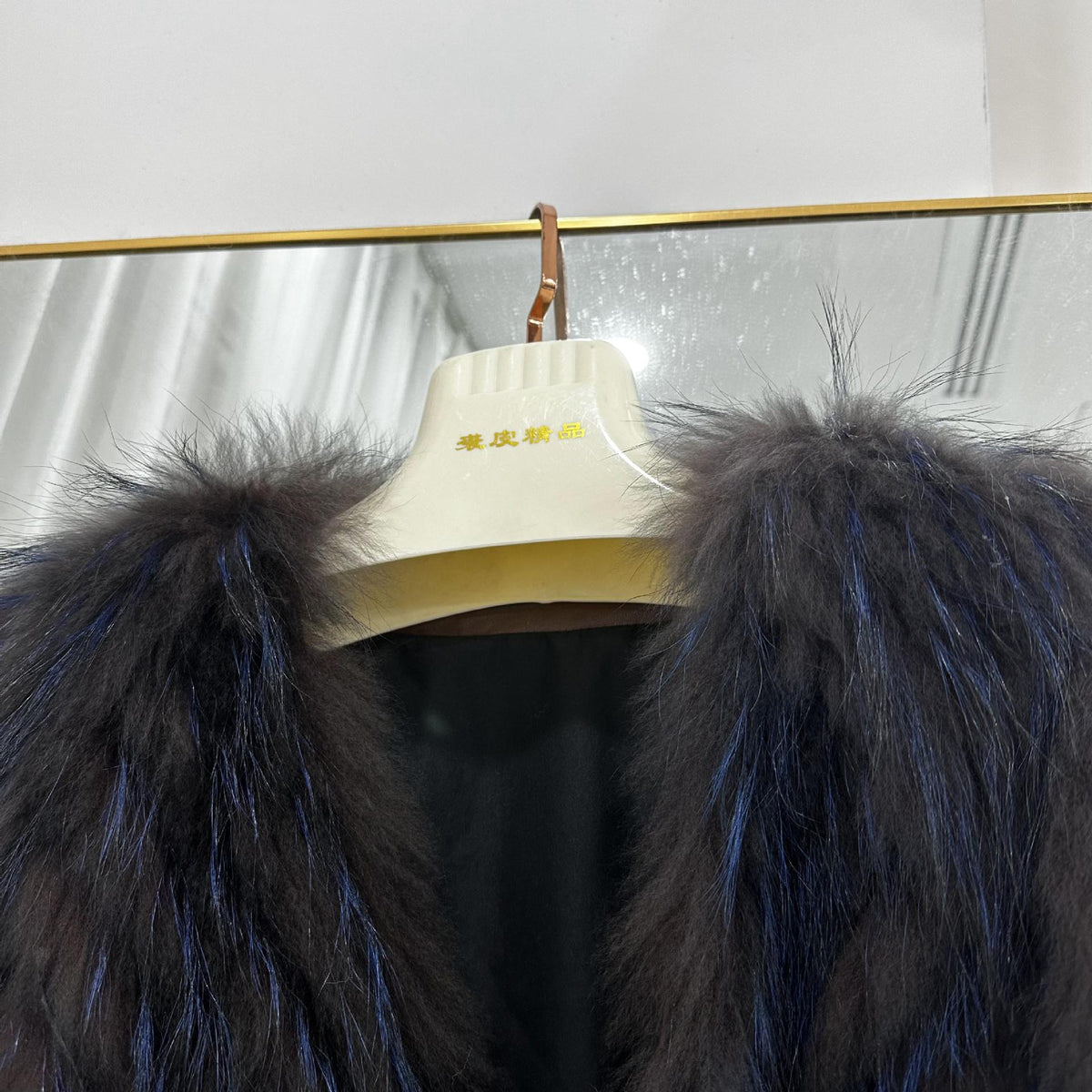 Striped Raccoon-Fur Short Coat product image 9