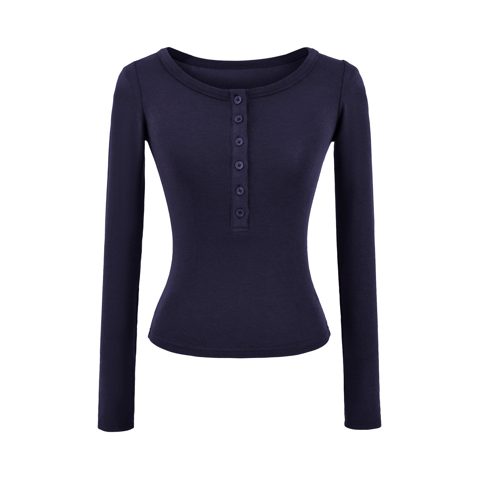 Haut à manches longues en tricot doux et confortable à porter en superposition