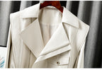 Oversized Genuine Leather Biker Jacket product image 5