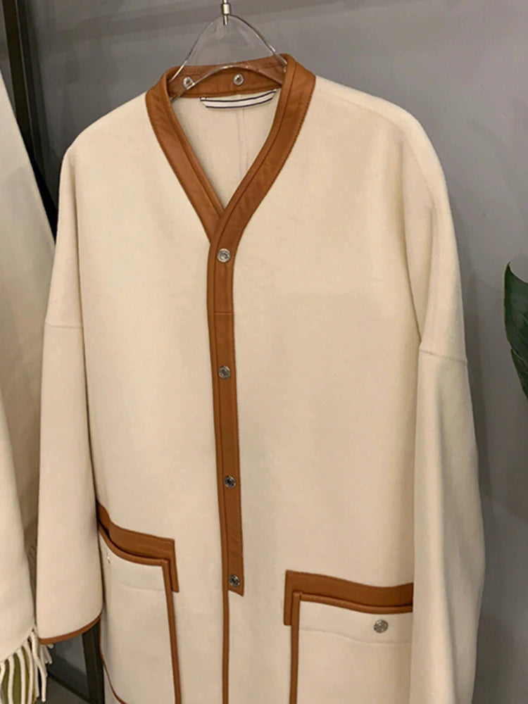 Double-Faced Cashmere-Blend Midi Overcoat - view 4