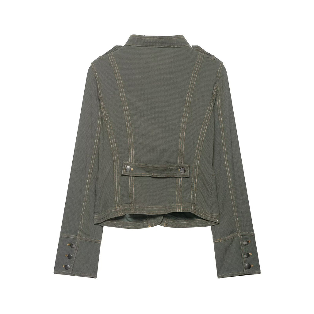 Trimmed Cropped Street Jacket