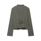 Trimmed Cropped Street Jacket