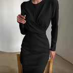 French-Inspired Long-Sleeve Midi Dress — product image 7