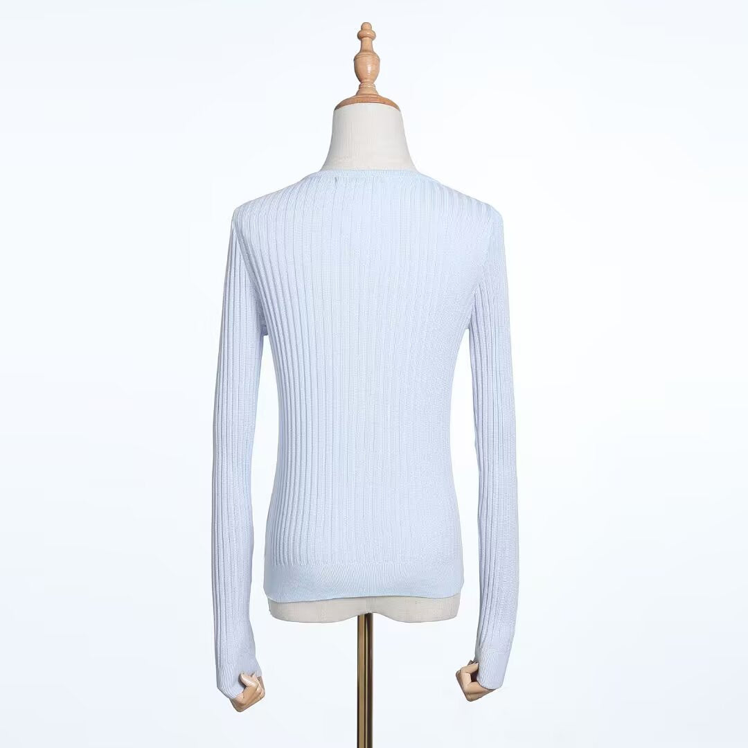 Slim-Fit V-Neck Knit Cardigan