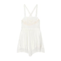 Mini-robe en mousseline brodée pour femme à l'esprit audacieux