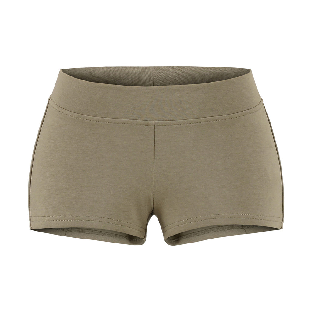 Mini-short moulant évasé, multicolore, de sport basique pour femme, coupe ajustée, tendance