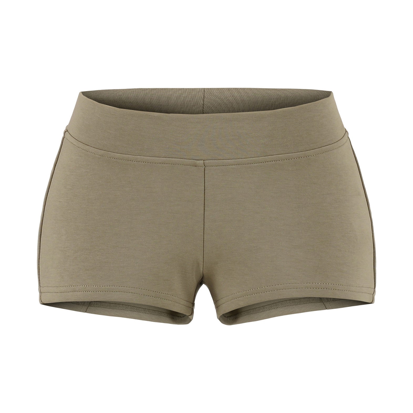 Mini-short moulant évasé, multicolore, de sport basique pour femme, coupe ajustée, tendance