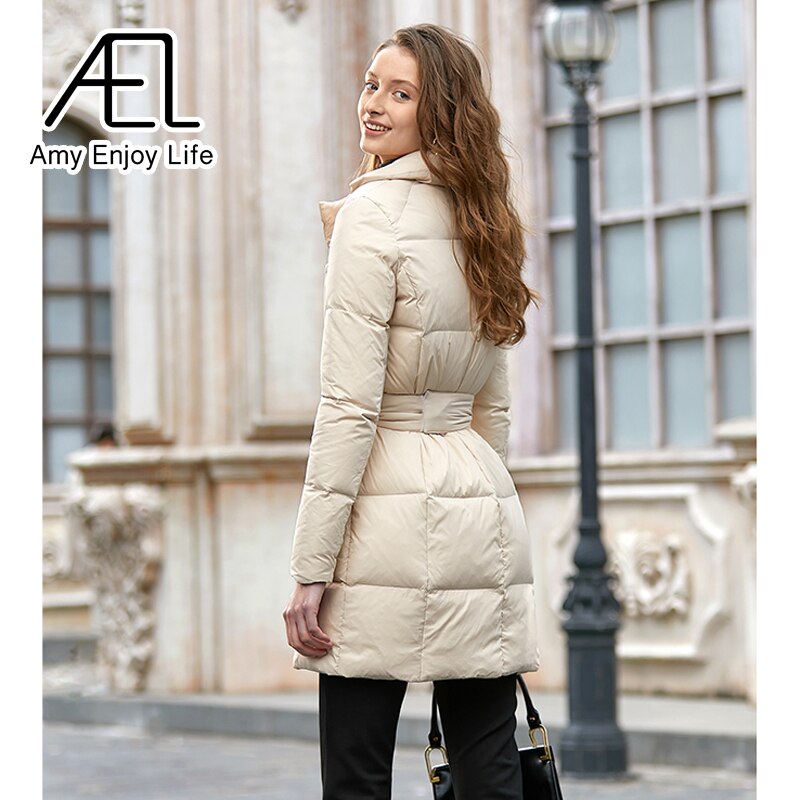 Belted Tailored Puffer Coat