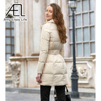Belted Tailored Puffer Coat