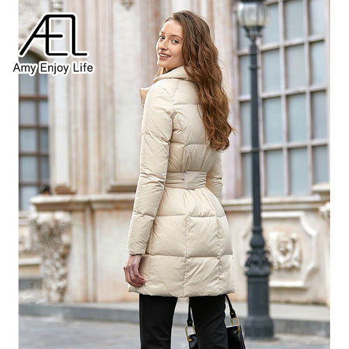 Belted Tailored Puffer Coat