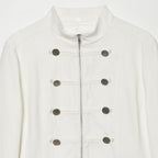 Stand-Collar Single-Breasted Blazer