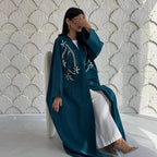 Ethnic-Print Relaxed Cardigan