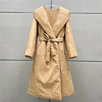 Oversized-Collar Padded Coat