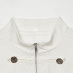Stand-Collar Single-Breasted Blazer