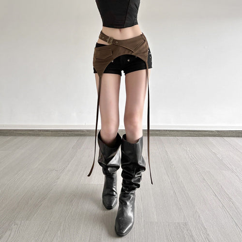 Asymmetric Cinched-Waist Top